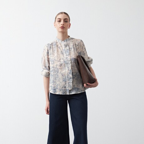 CAMISA LIU Azul Claro