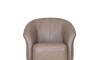Butaca Giratoria 1 Cuerpo Air Vintage - 100% Cuero Mushroom
