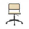 Silla de Escritorio Simil Rattan Negro