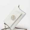 Mini bag Bloom en cuero graneado Blanco