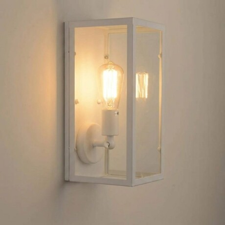 Lampara de Pared Vintage Box P Negro Lámpara De Pared Vintage Box Blanco