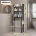 Estantes Armario Mueble Organizador Baño Inodoro Metal Acero Imback Color Negro Estantes Armario Mueble Organizador Baño Inodoro Metal Acero Imback Color Negro