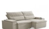 Sillón 3 Cuerpos Reclinable y Retráctil - Pavia Beige