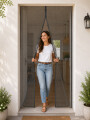 MOSQUITERO MAGNETICO PARA PUERTA NEGRO