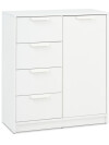 Cómoda JENSLEV 4 cajones 1 puerta blanco Cómoda JENSLEV 4 cajones 1 puerta blanco