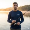 Remera Buzo Shimano Tech Tee Filtro Uv Manga Larga Azul
