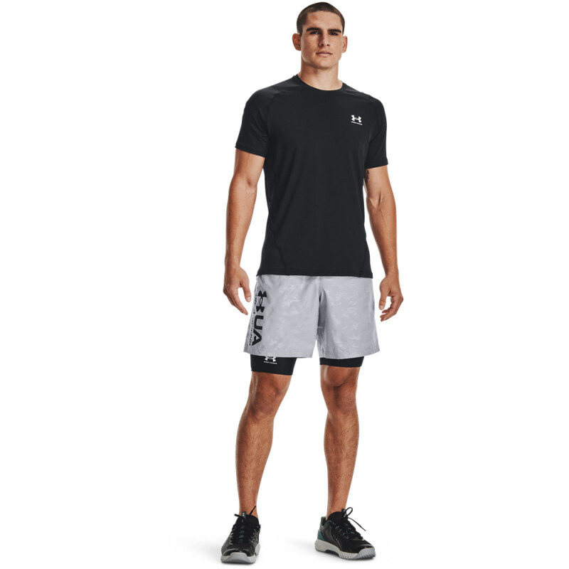 UA HG Armour Lng Shorts-WHT BLK-001