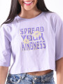 REMERA SPREAD YOUR KINDNESS LILA