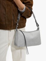 Bolso Bandolera Efecto Piel gris