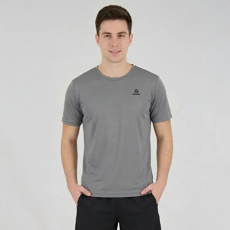 T-SHIRT BASIC MEN TRNG gris city