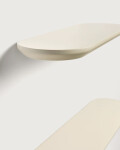 Set Arely de 2 estantes de MDF con acabado lacado beige 35 cm / 55 cm Set Arely de 2 estantes de MDF con acabado lacado beige 35 cm / 55 cm