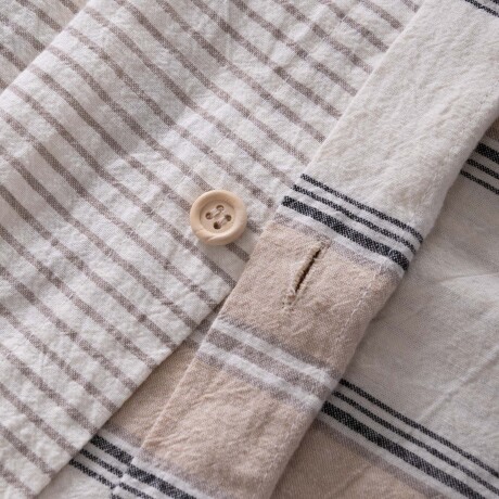 SET FUNDA NÓRDICA QUEEN LINO-Y-ALGODON DOUBLE LAYER STRIPE