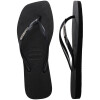 Sandalias Havaianas Sl Sq Logo Met FC Mujer Negro/plata