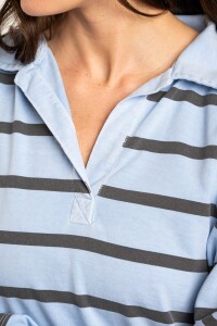 Sweater Polo Celeste