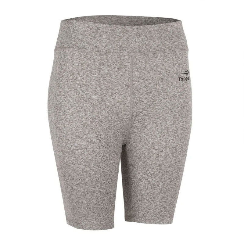 CALZA BIKER WMN coral sugar GRIS MELANGE MEDIO
