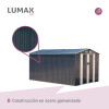 Caseta Galpon Jardin Lumax fife Gris Oscuro 202x255x377 Caseta Galpon Jardin Lumax fife Gris Oscuro 202x255x377