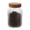 FRASCO BOLLON RECIPIENTE VIDRIO C/TAPA DE MADERA DE 1000 ML FRASCO BOLLON RECIPIENTE VIDRIO C/TAPA DE MADERA DE 1000 ML