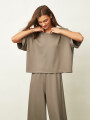 REMERA CARU TAUPE