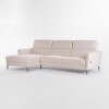 Sofá con chaise MOOVE BEIGE - IZQUIERDO