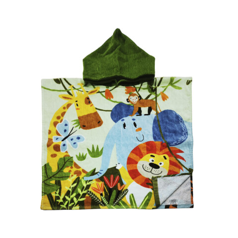 Bata Poncho Infantil Varios Diseños 100% Algodón 60 x 60 cm SELVA