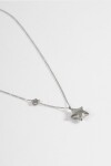 Collar acero star plateado
