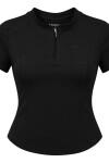 Remera Medio Cierre Oreiro Negro