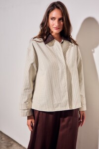 Trench Cuadros Nácar