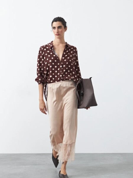 CAMISA D.CASSIN RIZE CHOCOLATE