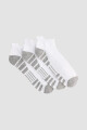 Pack x3 medias cortas con diseño deportivo Blanco