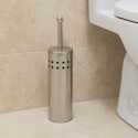 Escobilla para baño de acero inoxidable PLATEADO