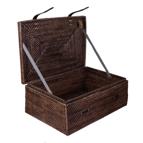 CAJA ORG RTB2477 RATTAN MARRON RTB2477, NATURAL/NEGRO