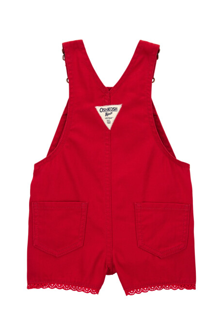 Enterito corto de sarga, con ribete de encaje Sin color