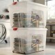 Set x2 Cajas organizadora 120lt TRANSPARENTE