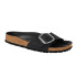 Sandalia Madrid Big Buckle Oiled Leather - Estrecho Negro