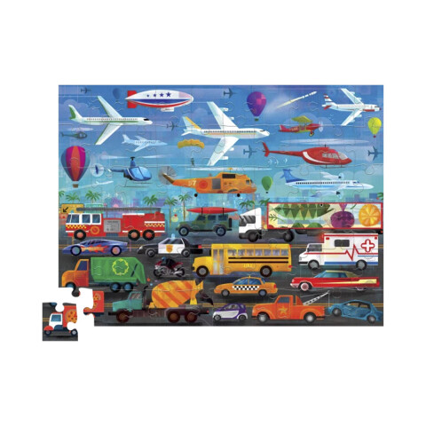 Puzzle Crocodile Creek 60 Piezas 45 x 60 cm VEHICULOS