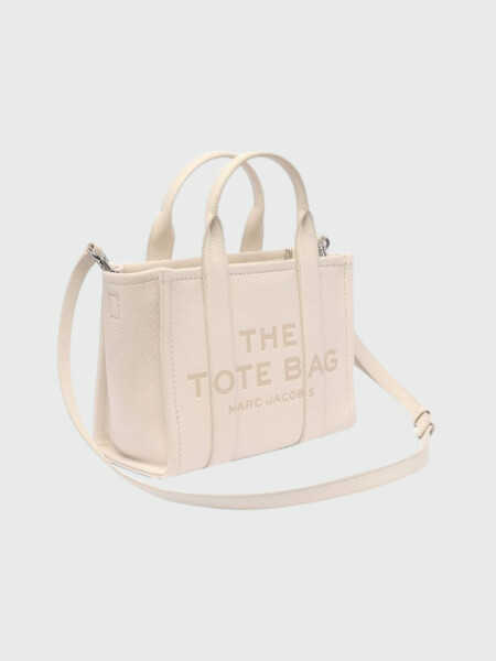MARC JACOBS - THE LEATHER SMALL TOTE BAG Blanco