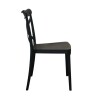 Silla Cruceta de polipropileno ZJ09 Negro