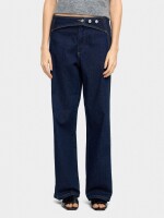 Pantalón Vaquero Cierre Con Solapa azul