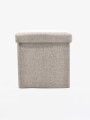 PUFF DE ALMACENAJE BEIGE