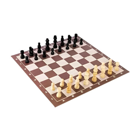 Ajedrez Clásico Con Piezas de Madera Black&Gold 36 x 36 cm U