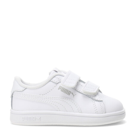 Championes Infantiles Puma Smash 3.0 Leather V Blanco
