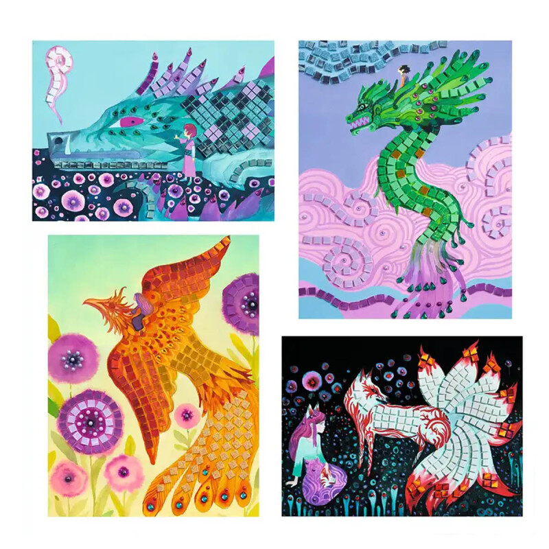 Mosaicos Criaturas Legendarias Djeco Mosaicos Criaturas Legendarias Djeco