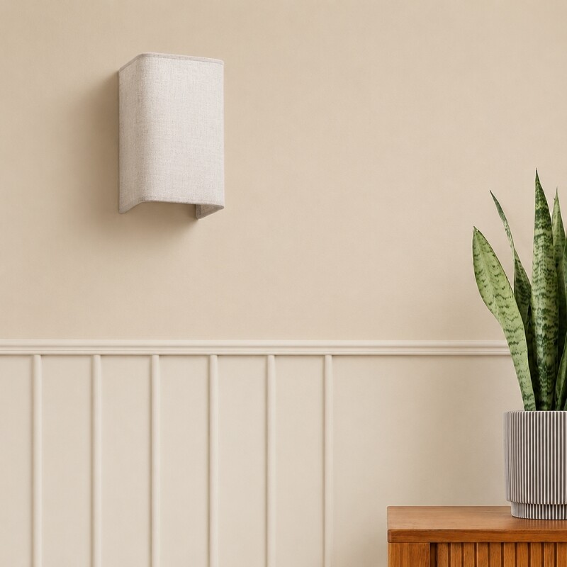 LUMINARIA DE PARED RECTANGULAR SMALL SOTO Lámpara de Pared Rectangular Small Soto Lino