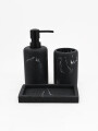 BAÑO SET 3 PCS RESINA NEGRO