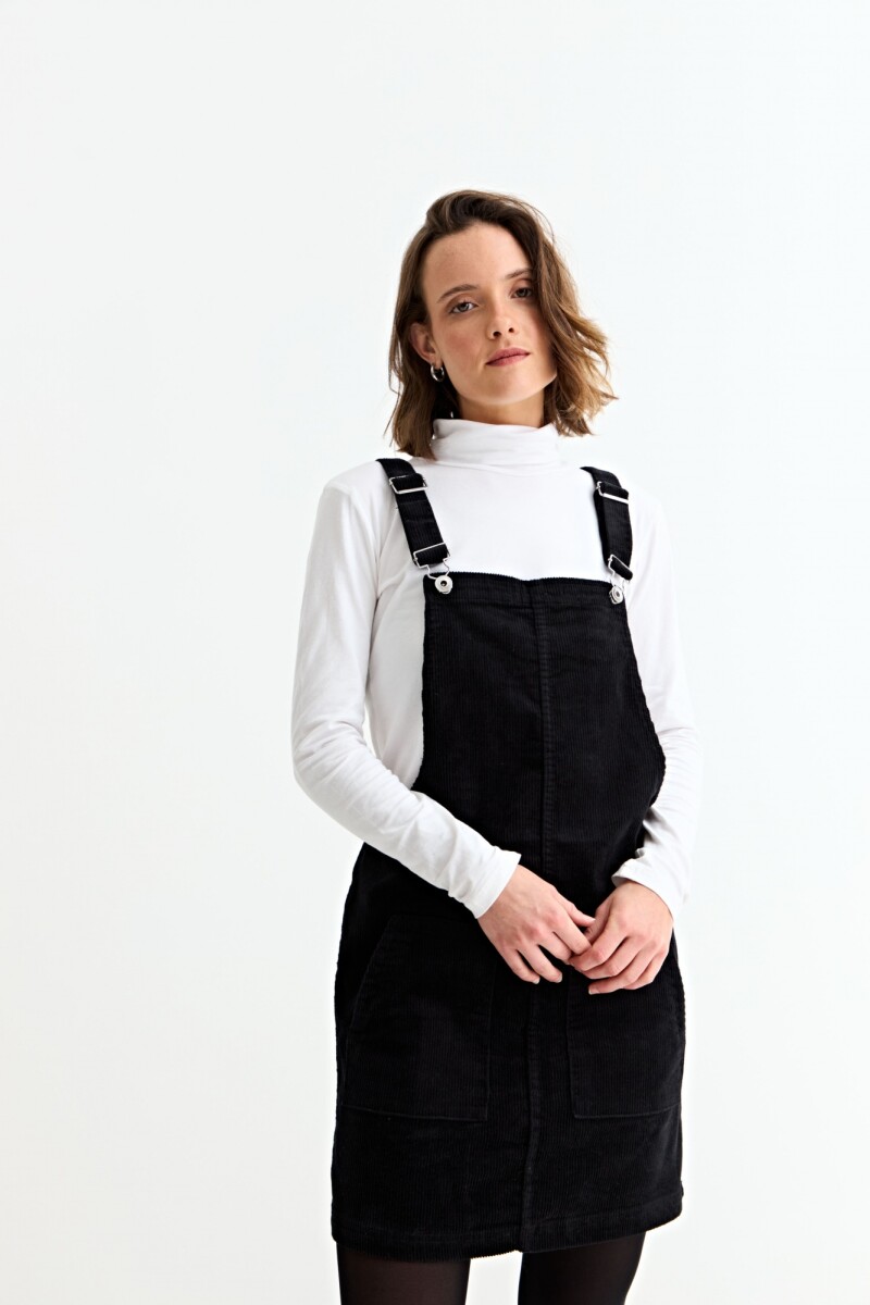 Jumper de pana corta NEGRO