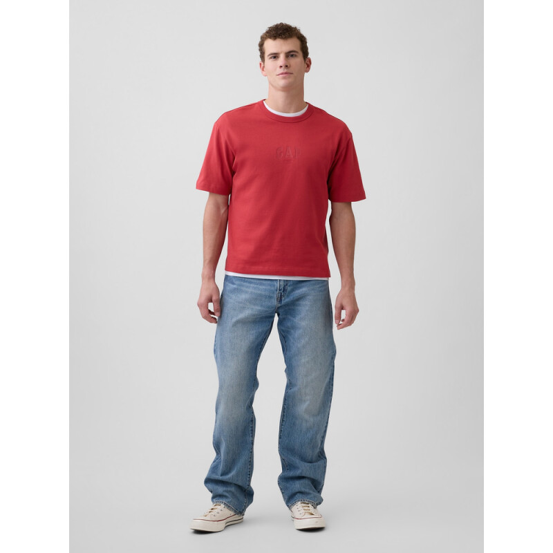 INTL HVY CROP LOGO T CHAKRA RED
