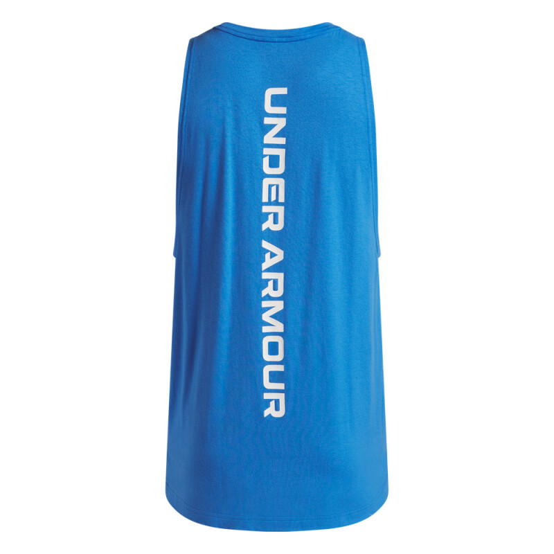 UA BASELINE COTTON TANK-RED BLU-402