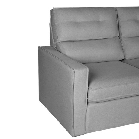 SOFA RETRACTIL 3 CUERPOS TELA GRIS AMBAR