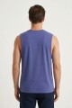 Musculosa estampada Good Vibes AZUL MARINO
