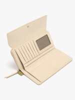 Cartera Textura Suave Con Solapa beige